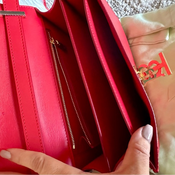 NWT Burberry TB flap bag red - Picture 10 of 16